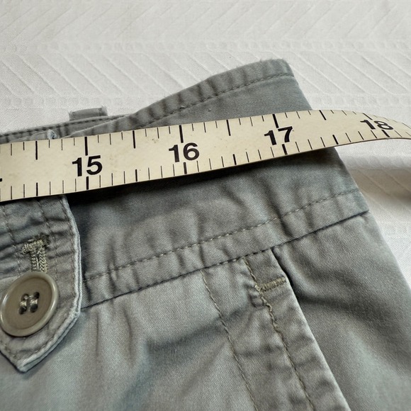 Talbots Signature Women Khaki Cargo Capri Pants Size 12 Zip Pockets - Picture 9 of 10